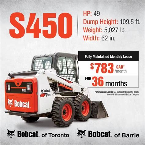 best skid steer lease|bobcat skid steer lease programs.